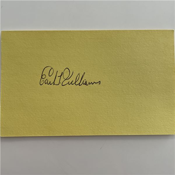 MLB player Earl Williams signature cut