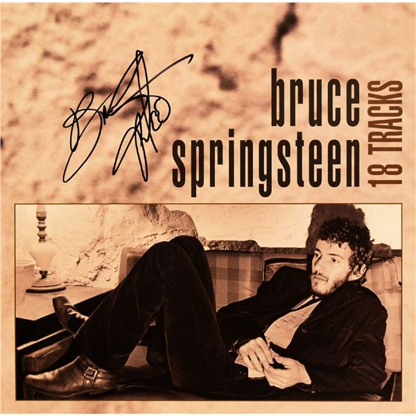 Bruce Springsteen 18 Tracks signed record flat (no album)