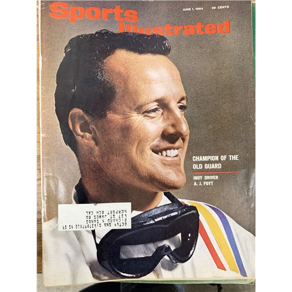Sports Illustrated Magazine 1964 A. J. Foyt Issue