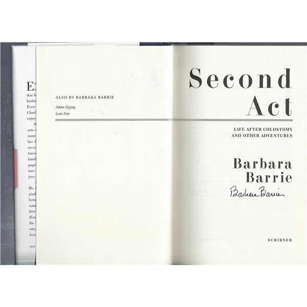 Barbara Barrie signed book