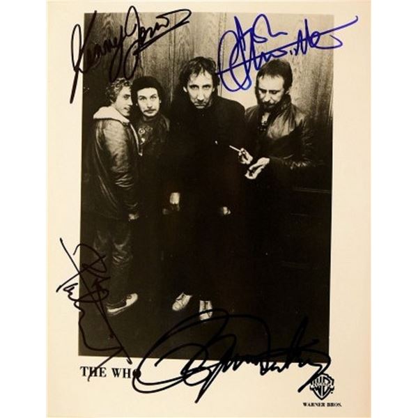 The Who signed promo photo