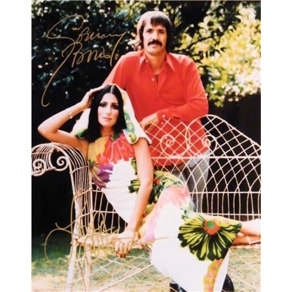 Sonny & Cher signed promo photo