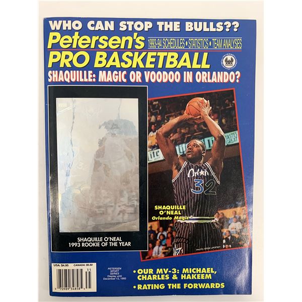 1993 Petersen's Pro Basketball Magazine - Shaquille O'Neal Cover