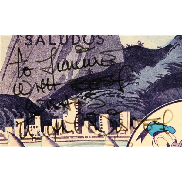 Walt Disney signed sheet music