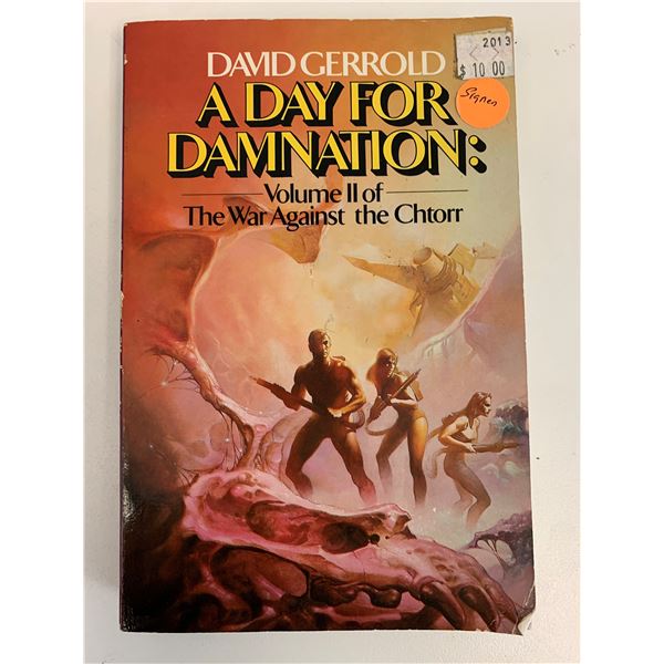 A Day for Damnation David Gerrold signed paperback