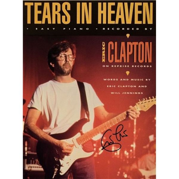 Eric Clapton signed sheet music