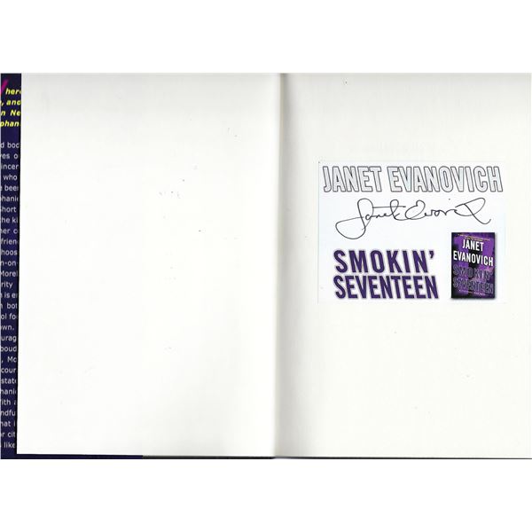 Smokin' Seventeen: A Stephanie Plum Novel Janet Evanovich signed book