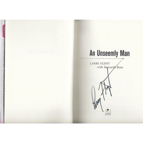 Larry Flynt signed book