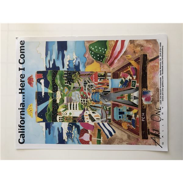 Art One Gallery Poster - California...Here I Come