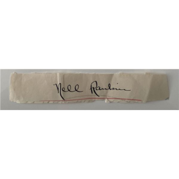 Operatic soprano Nell Rankin original signature