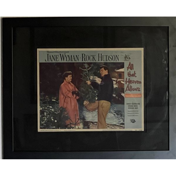 All That Heaven Allows custom framed lobby card