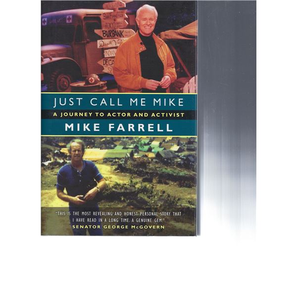 Mike Farrell signed book