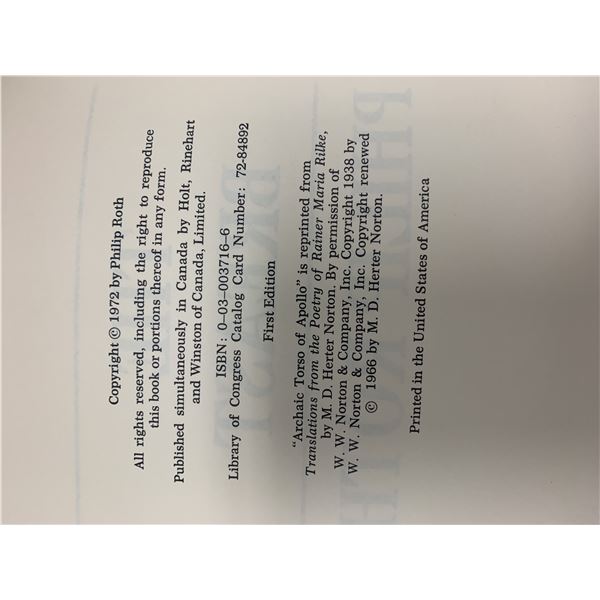 The Breast first edition