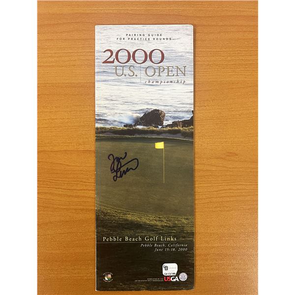 2000 Pebble Beach 100th U.S. Open Championship Jon Levitt signed program - Global Authenticated