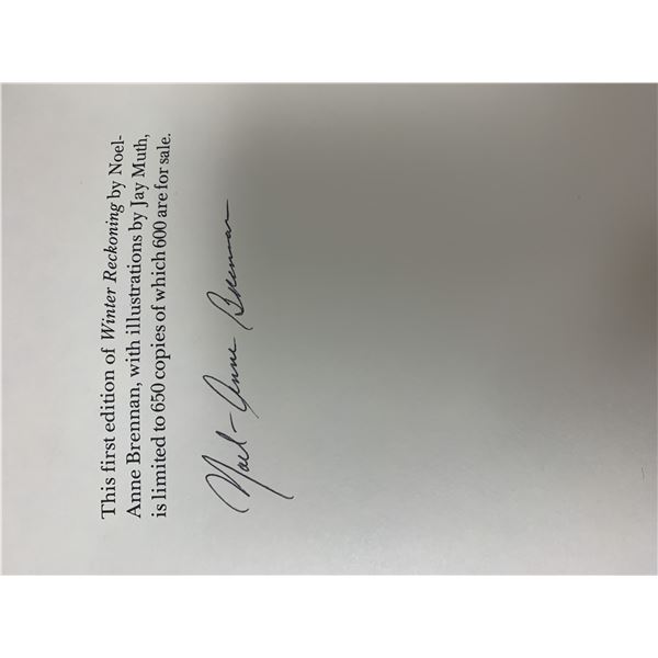 Winter Reckoning signed book