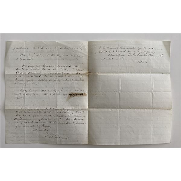 1858 signed letter