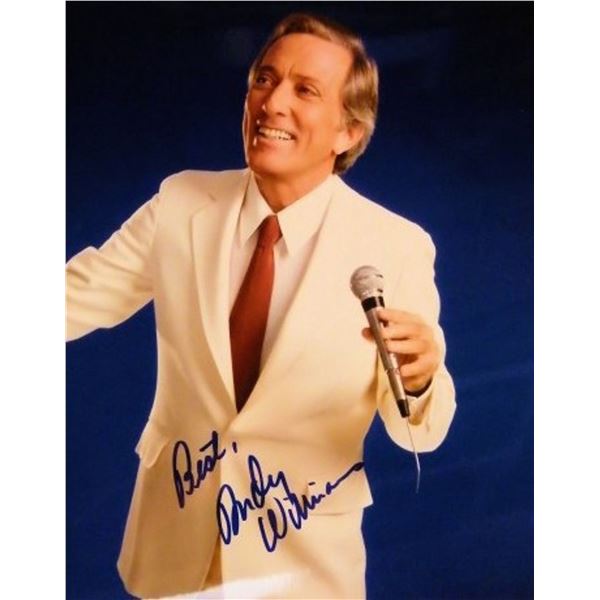 Andy Williams signed promo photo