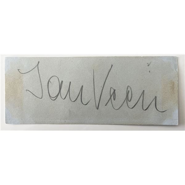 Austrian dancer Jan Veen original signature