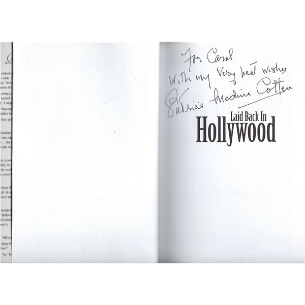 Patricia Medina Cotten signed book