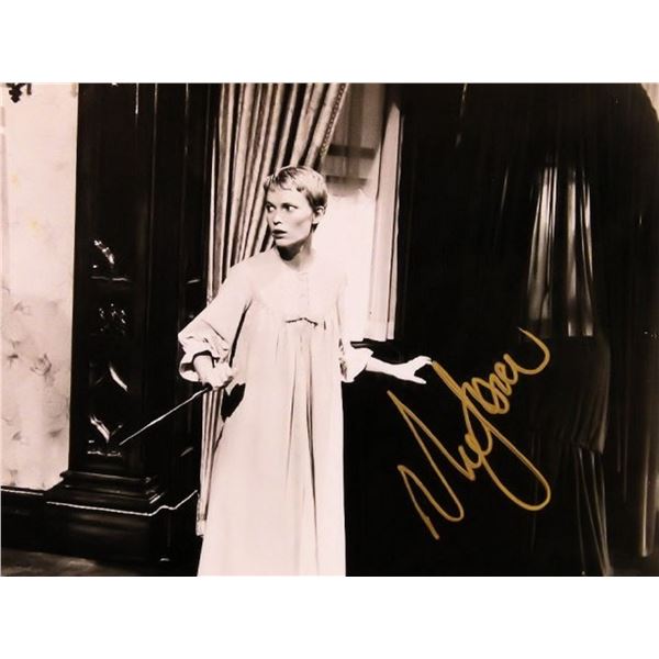 Mia Farrow signed movie photo