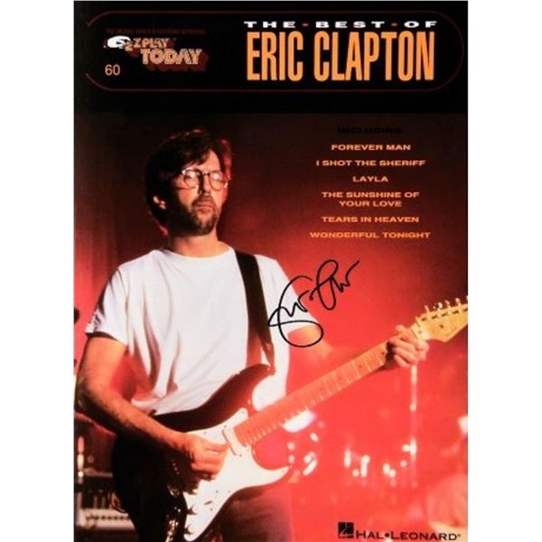 Eric Clapton signed music book