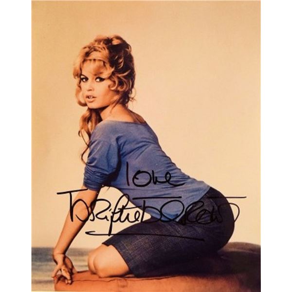 Brigitte Bardot signed promo photo