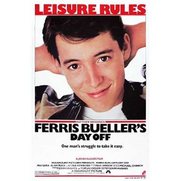Ferris Bueller's Day Off 1986 original movie poster