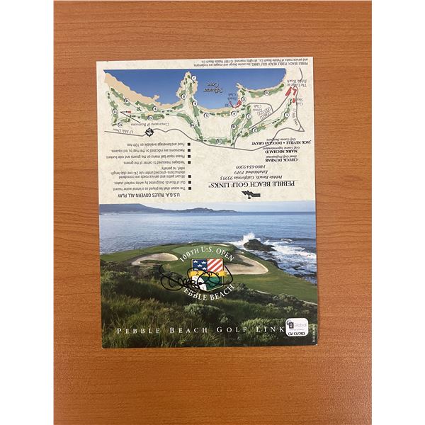 2000 Pebble Beach 100th U.S. Open Championship Dennis Paulson signed card- Global Authenticated