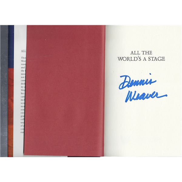 Dennis Weaver signed book