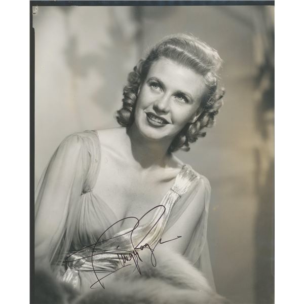 Ginger Rogers signed photo. GFA Authenticated