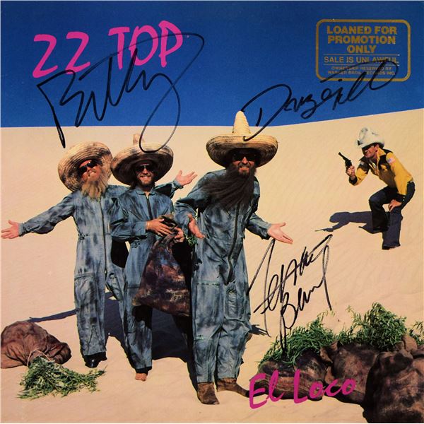 ZZ Top El Loco signed album