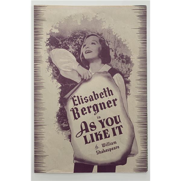 As You Like It unsigned promo flier