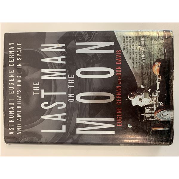 The Last Man on the Moon Eugene Cernan signed book (PSA)
