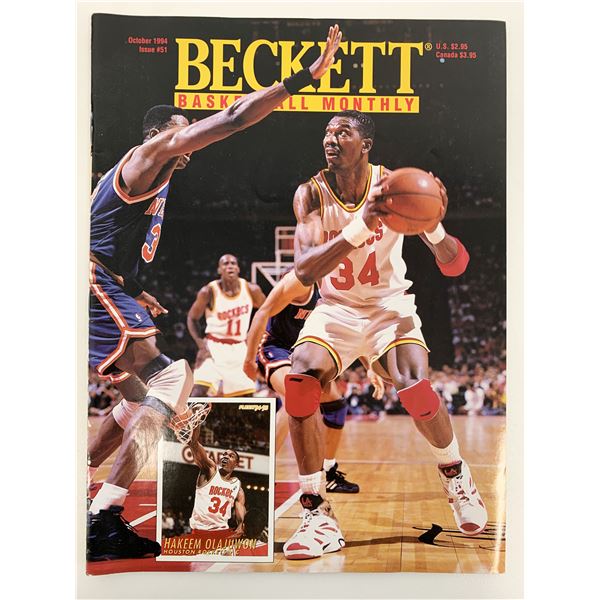 Beckett Basketball Monthly Magazine - Hakeem Olajuwon - October 1994 Issue #51