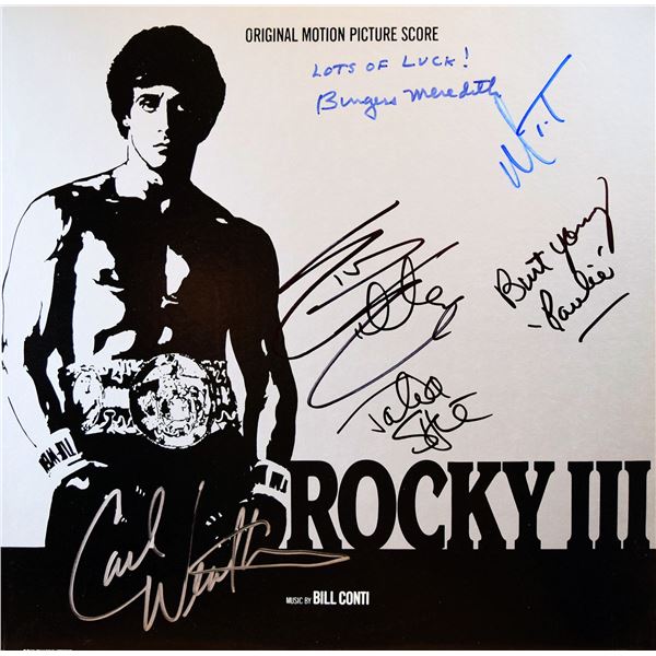 Rocky III signed soundtrack album
