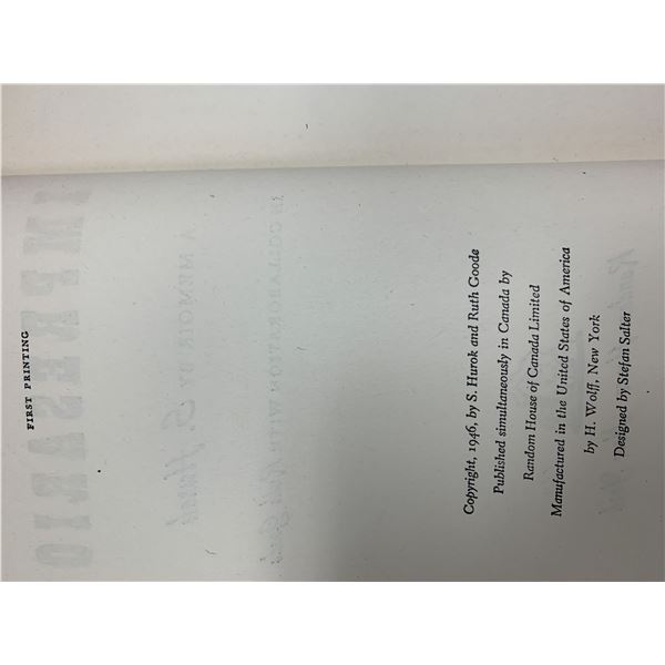 Impresario first edition book