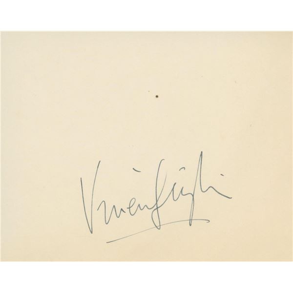 Vivien Leigh signature cut. GFA Authenticated