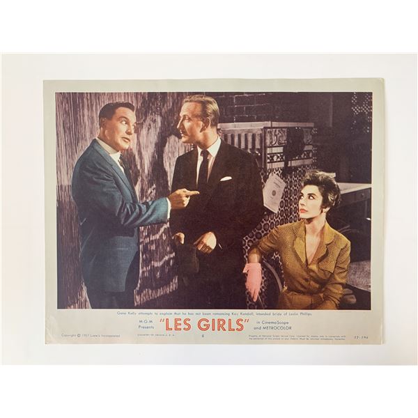 Les Girls original 1957 vintage lobby card