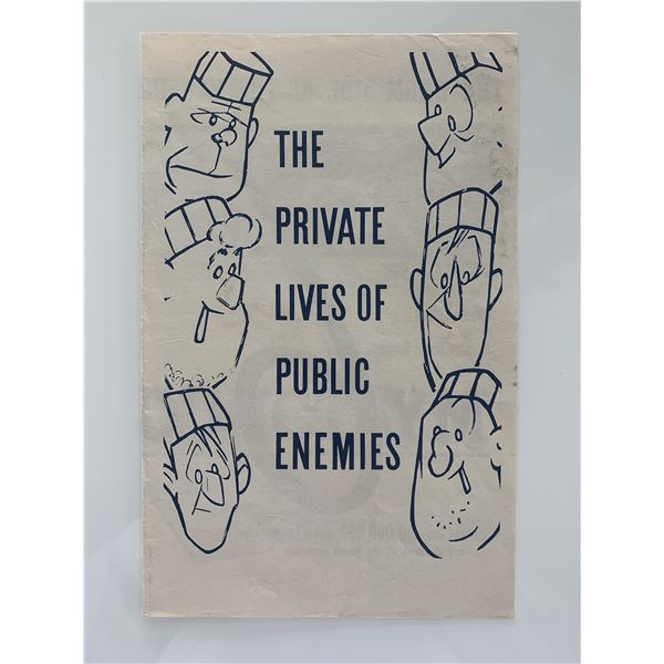 The Private Lives Of Public Enemies unsigned program