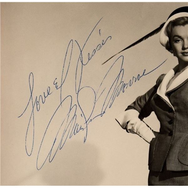 Marilyn Monroe signed photo