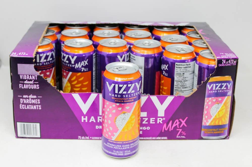 20 CANS- VIZZY HARD SELTZER; DRAGONFRUIT MANGO
