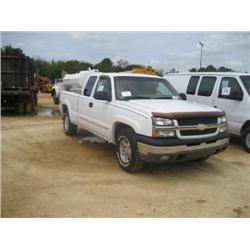 2003 CHEVROLET 1500 4X4 EXTENDED CAB PICKUP S/N 3E316920