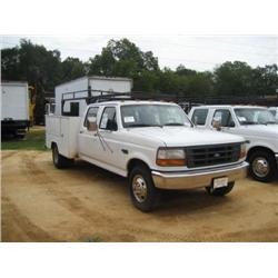 1997 FORD F350 XL CREW CAB MECHANICS TRUCK