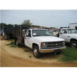 1997 CHEVROLET 3500 S/A FLATBED TRUCK