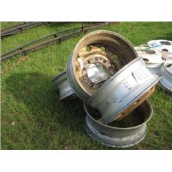 (1) LOT 4 ALUM TRUCK WHEELS