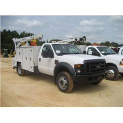 (UNUSED) 2008 FORD F550XL 4X4 SERVICE TRUCK