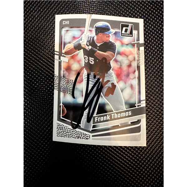 Frank Thomas AUTOGRAPHED Cardd