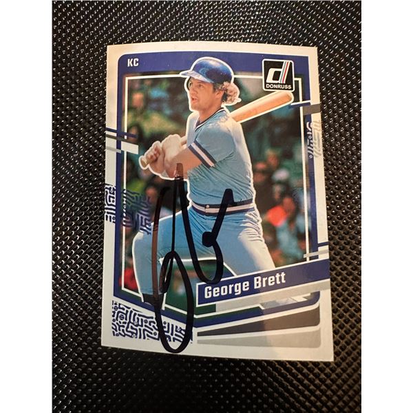 George Brett Autographed CARD