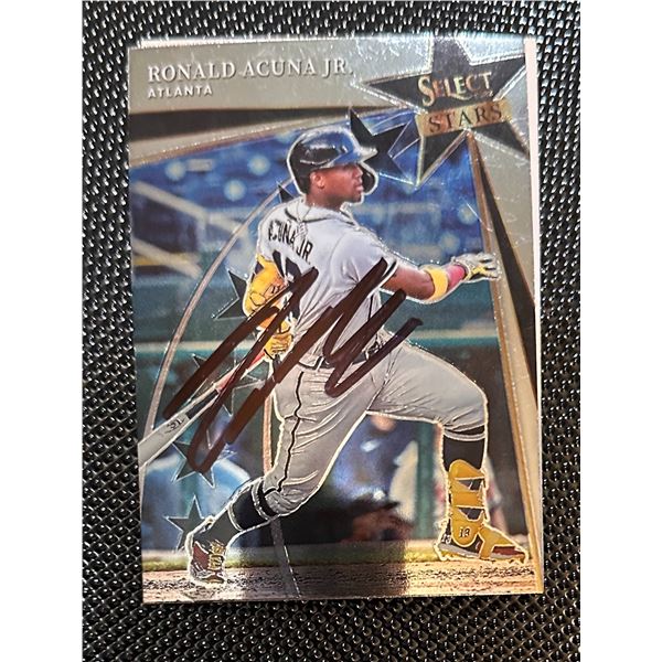 Ronald Acuna Autographed Card