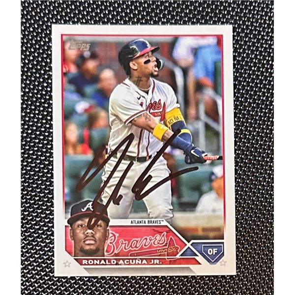Ronald Acuna Autographed Card
